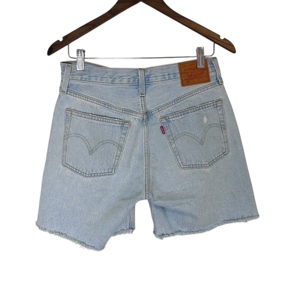 Levi's 501 Women's Mid Thigh Short Luxor Focus- Size 27 - Picture 7 of 13